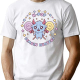 K-Pop Demon Hunters Kawaii Monster Patrol T-Shirt for Men & Women, T-Shirts Graphic Tee - White