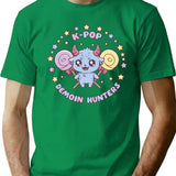 K-Pop Demon Hunters Kawaii Monster Patrol T-Shirt for Men & Women, T-Shirts Graphic Tee - Green