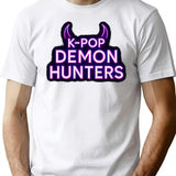 K-Pop Demon Hunters Minimalist Demonic Emblem T-Shirt for Men & Women, T-Shirts Graphic Tee - White