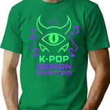 K-Pop Demon Hunters Mystic Eye Emblem T-Shirt for Men & Women, T-Shirts Graphic Tee - Green