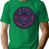 K-Pop Demon Hunters Neon Guardian Emblem T-Shirt for Men & Women, T-Shirts Graphic Tee - Green