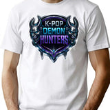 K-Pop Demon Hunters Premium Chrome Anime Sticker For Alt Legends T-Shirt for Men & Women, T-Shirts Graphic Tee - White
