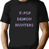 K-Pop Demon Hunters Premium T-Shirt T-Shirt for Men & Women, T-Shirts Graphic Tee - Black