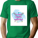 K-Pop Demon Hunters Sticker Art T-Shirt for Men & Women, T-Shirts Graphic Tee - Green