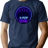 K-Pop Demon Hunters The Circle Of Protection Badge T-Shirt for Men & Women, T-Shirts Graphic Tee - Navy