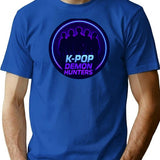 K-Pop Demon Hunters The Circle Of Protection Badge T-Shirt for Men & Women, T-Shirts Graphic Tee - Blue