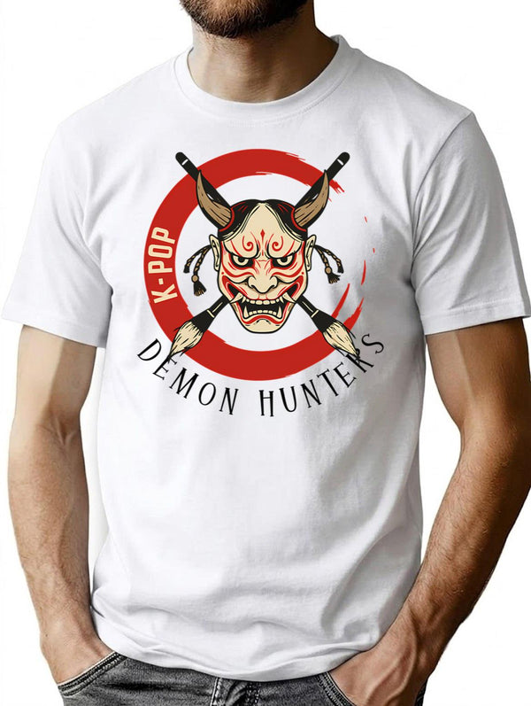 K-Pop Demon Hunters The Ink-Stained Hunters T-Shirt for Men & Women, T-Shirts Graphic Tee - White