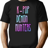 K-Pop Demon Hunters (11) T-Shirt for Men & Women, T-Shirts Graphic Tee - Black