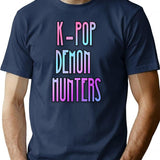K-Pop Demon Hunters (11) T-Shirt for Men & Women, T-Shirts Graphic Tee - Navy