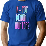 K-Pop Demon Hunters (11) T-Shirt for Men & Women, T-Shirts Graphic Tee - Blue