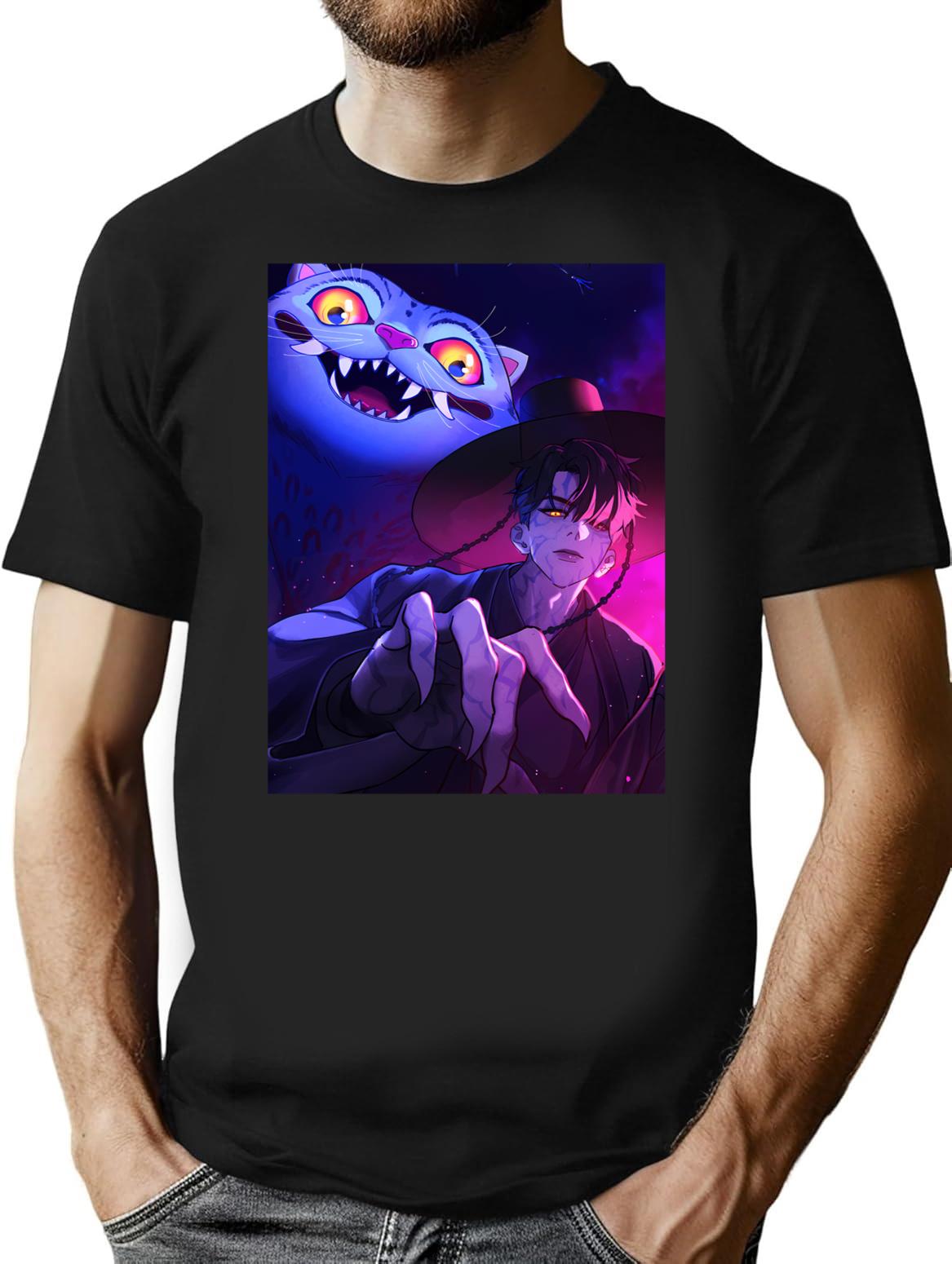 K-Pop Demon Hunters (12) T-Shirt for Men & Women, T-Shirts Graphic Tee - Black