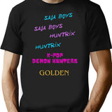 K-Pop Demon Hunters (13) T-Shirt for Men & Women, T-Shirts Graphic Tee - Black