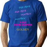 K-Pop Demon Hunters (13) T-Shirt for Men & Women, T-Shirts Graphic Tee - Blue