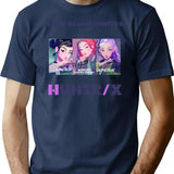 K-Pop Demon Hunters (15) T-Shirt for Men & Women, T-Shirts Graphic Tee - Navy