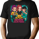 K-Pop Demon Hunters (16) T-Shirt for Men & Women, T-Shirts Graphic Tee - Black