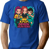 K-Pop Demon Hunters (16) T-Shirt for Men & Women, T-Shirts Graphic Tee - Blue