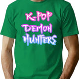 K-Pop Demon Hunters (3) T-Shirt for Men & Women, T-Shirts Graphic Tee - Green