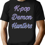 K-Pop Demon Hunters (5) T-Shirt for Men & Women, T-Shirts Graphic Tee - Black