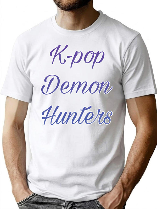 K-Pop Demon Hunters (5) T-Shirt for Men & Women, T-Shirts Graphic Tee - White