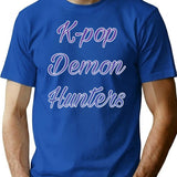 K-Pop Demon Hunters (5) T-Shirt for Men & Women, T-Shirts Graphic Tee - Blue