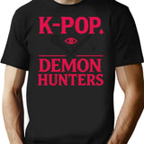 K-Pop Demon Hunters (6) T-Shirt for Men & Women, T-Shirts Graphic Tee - Black