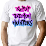 K-Pop Demon Hunters (7) T-Shirt for Men & Women, T-Shirts Graphic Tee - White