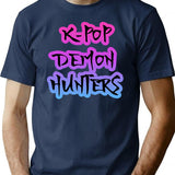 K-Pop Demon Hunters (7) T-Shirt for Men & Women, T-Shirts Graphic Tee - Navy