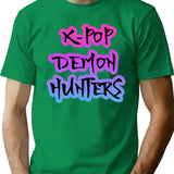 K-Pop Demon Hunters (7) T-Shirt for Men & Women, T-Shirts Graphic Tee - Green