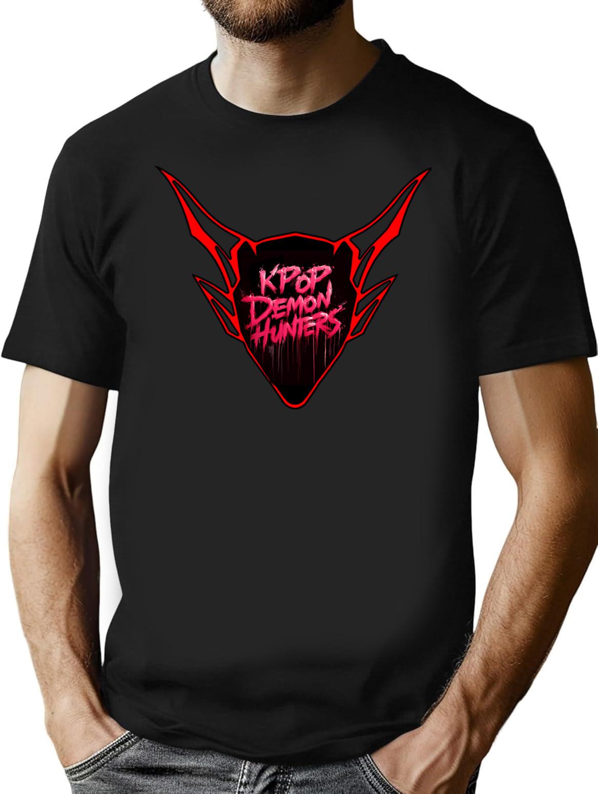 K-Pop Demon Hunters (8) T-Shirt for Men & Women, T-Shirts Graphic Tee - Black