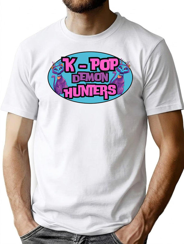 K-Pop Demon Hunters (9) T-Shirt for Men & Women, T-Shirts Graphic Tee - White