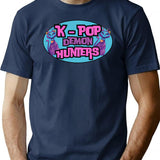 K-Pop Demon Hunters (9) T-Shirt for Men & Women, T-Shirts Graphic Tee - Navy