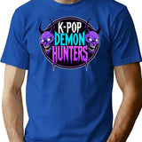 K-Pop Demon Hunters T-Shirt for Men & Women, T-Shirts Graphic Tee - Blue