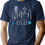 Kacl Radio Show Frasier Crane Worn Out T-Shirt for Men & Women, T-Shirts Graphic Tee - Navy