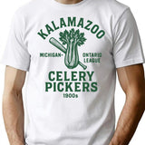 Kalamazoo Celery Pickers Vintage Baseball Logo Michiganontario League 1900s T-Shirt - White