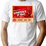 Karaoke And Roll T-Shirt for Men & Women, T-Shirts Graphic Tee - White