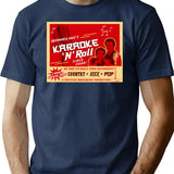 Karaoke And Roll T-Shirt for Men & Women, T-Shirts Graphic Tee - Navy