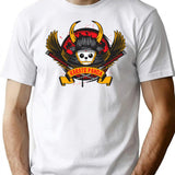Karate Panda Samurai With Wings T-Shirt for Men & Women, T-Shirts Graphic Tee - White