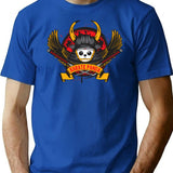 Karate Panda Samurai With Wings T-Shirt for Men & Women, T-Shirts Graphic Tee - Blue
