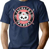 Karate Panda Strength And Honor T-Shirt for Men & Women, T-Shirts Graphic Tee - Navy
