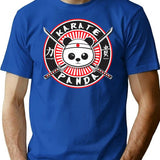 Karate Panda Strength And Honor T-Shirt for Men & Women, T-Shirts Graphic Tee - Blue