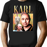 Karl Pilkington Homage Funny T-Shirt - Sarcastic Humor Graphic Tee - Black