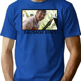 Kath And Kim Kel Knight Sausage King T-Shirt - Blue