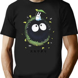 Kawaii Susuwatari Soot Sprites Funny Vintage (1) T-Shirt - Black