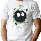Kawaii Susuwatari Soot Sprites Funny Vintage (1) T-Shirt - White