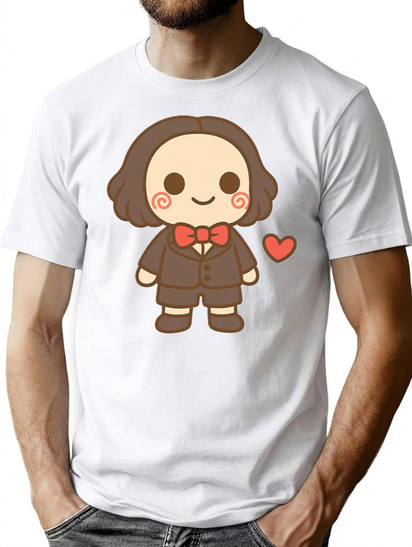 Kawaiihorrorheartred T-Shirt for Men & Women, T-Shirts Graphic Tee - White