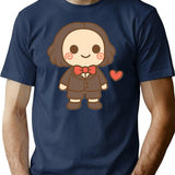 Kawaiihorrorheartred T-Shirt for Men & Women, T-Shirts Graphic Tee - Navy