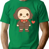 Kawaiihorrorheartred T-Shirt for Men & Women, T-Shirts Graphic Tee - Green