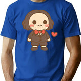 Kawaiihorrorheartred T-Shirt for Men & Women, T-Shirts Graphic Tee - Blue