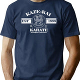 Kaze-Kai Sport Theme T-Shirt for Men & Women, T-Shirts Graphic Tee - Navy