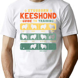 Keeshond Funny Guide To Traning T-Shirt - Sarcastic Humor Graphic Tee - White